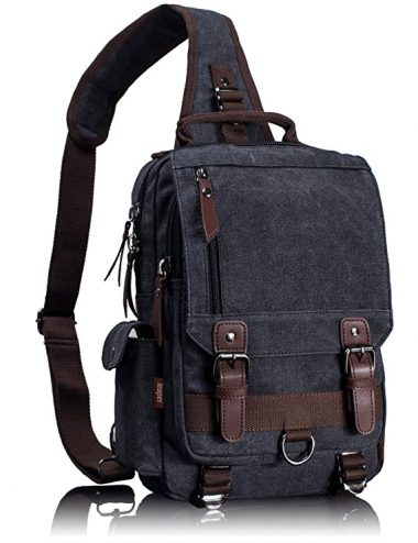 Leaper Cross Body Messenger Bag Shoulder Backpack Travel Rucksack Sling Bag