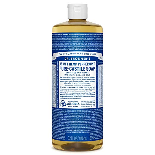 Dr. Bronner's Pure-Castile Liquid Soap - Peppermint 32oz.