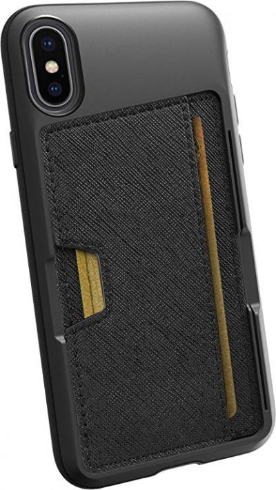  Silk iPhone X/XS Wallet Case - Wallet Slayer Vol. 2 [Slim Protective Kickstand CM4 Q Card Case Grip Cover] - Black Tie Affair: