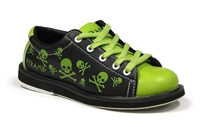  Pyramid Youth Skull Green/Black Bowling Shoes: - Bowling Shoes for Kids
