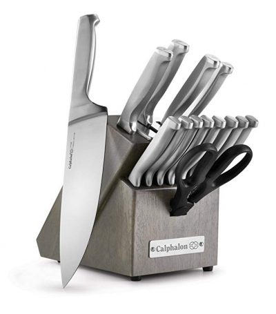  Calphalon Classic Self-Sharpening Stainless Steel 15-piece Knife Block Set: