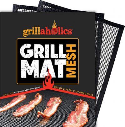  BBQ Grill Mat Set of 3 Nonstick - Reusable Grilling Mats: