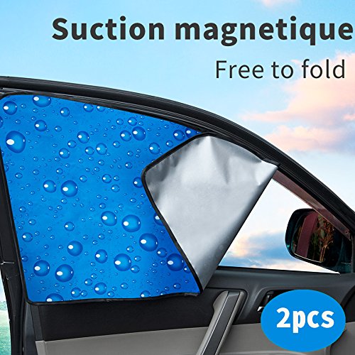  Car Front Side Window Car Sun Shade Double Thickness Auto Windshield Sunshades Universal Fit for Baby UV protection