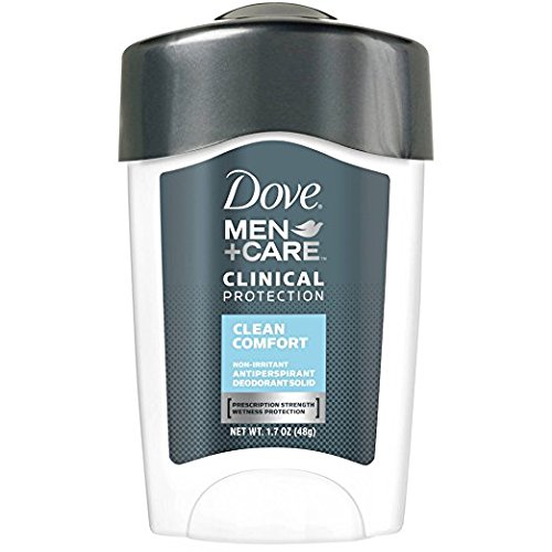 Dove Men + Care Clinical Protection Antiperspirant Deodorant Solid Clean Comfort 1.70 oz-Hypoallergenic Deodorants