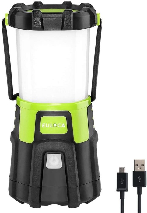 EULOCA 4 Light Mode Waterproof LED Rechargeable Lantern