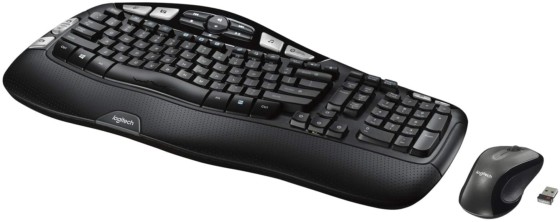 Logitech MK550 Wireless Wave Keyboard and Mouse Combo (Black)