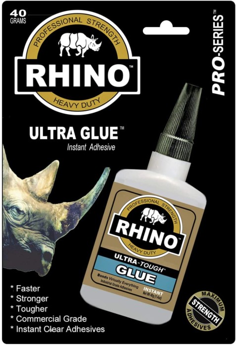 Rhino Glue, Best Glue from Glass to Wood