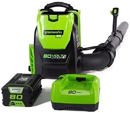 Greenworks 80V Cordless Backpack Leaf Blower with Battery and Charger included 