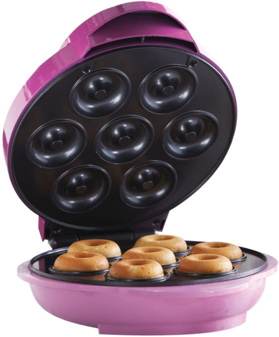  Brentwood Mini Donut Maker Machine, Non-stick, Pink