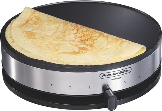 13" Proctor Silex 38400 Electric Crepe Maker (Griddle and Spatula)