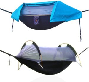 Camping Hammock with Mosquito Net and Rainfly Cover