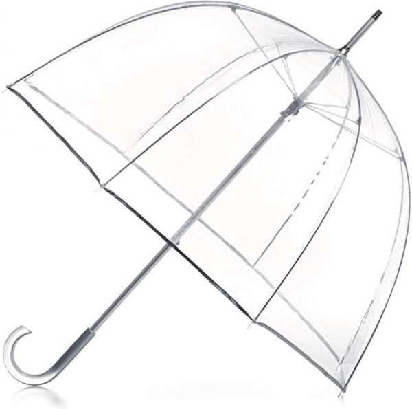 #01- totes Signature Clear Bubble Umbrella