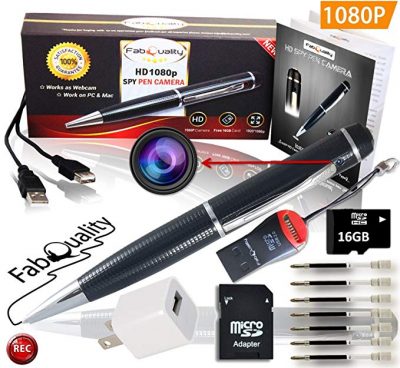 FabQuality Gadgets 1080p HD Hidden Camera Pen Bundle: