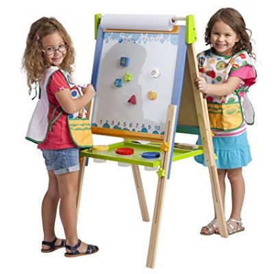  ECR4Kids 3-in-1 Premium Standing Adjustable Art Easel with Accessories for Kids Play Time: