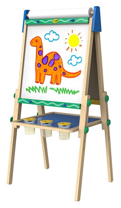  Crayola Kid’s Wooden Easel, Dry Erase Board and Chalkboard:
