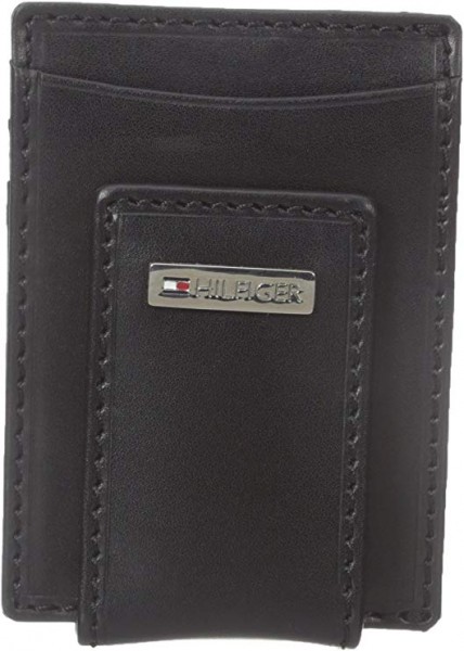 #5- Tommy Hilfiger Men's Leather Slim Front Pocket Wallet