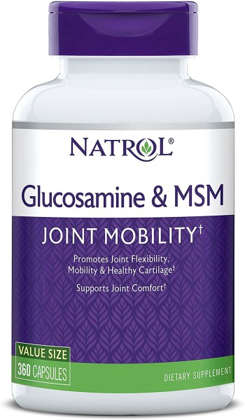 7- Natrol MSM & Glucosamine Capsules, 360-Count