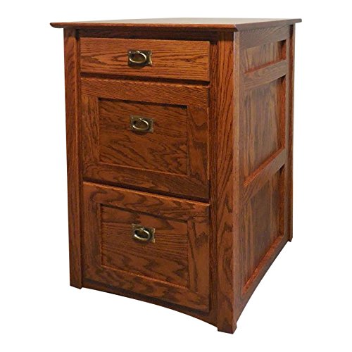  Authentic Mission Style Solid Oak 3 Drawer Filing Cabinet -3 Drawer File Cabinets