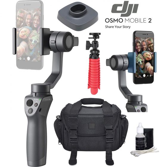 DJI Osmo 2 Mobile Handheld Smartphone Gimbal Stabilizer Videographer Bundle