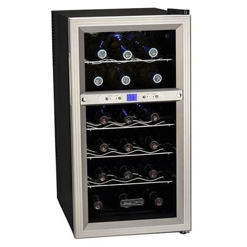 Koldfront TWR181ES 18 Bottle Dual Zone Freestanding Thermoelectric Wine Cooler