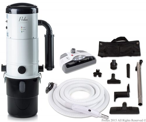 Prolux CV12000 Central Vacuum Unit System with Electric Hose Power Nozzle Kit and 25 Year Warranty