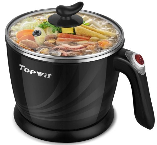  Topwit Electric Hot Pot Mini, Electric Cooker