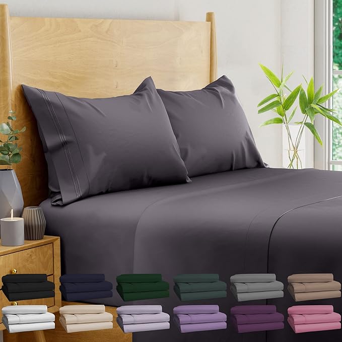 Bampure 4 Pcs Luxury Series Queen Sheet Set