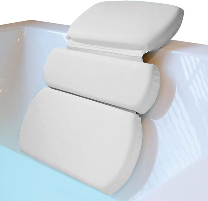 Gorilla Grip Bath Pillow for Neck Head and Back Support