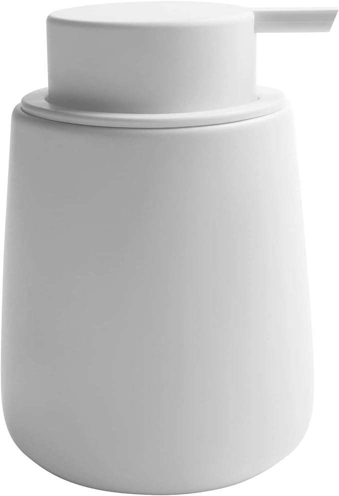Soap Dispenser Ceramic with Easy-to-Press Pump