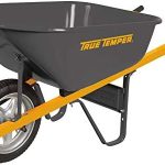 6 Best Wheelbarrows in 2025 True Temper R6STSP25 Never Flat Tire Steel Wheelbarrow, 6 Cubic Foot