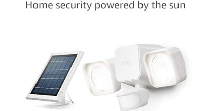 Ring solar floodlight outdoor motion sensor security light