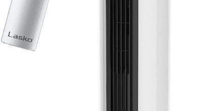 Lasko bladeless tower fan and space heater