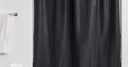 Gorilla grip waterproof shower curtain liner