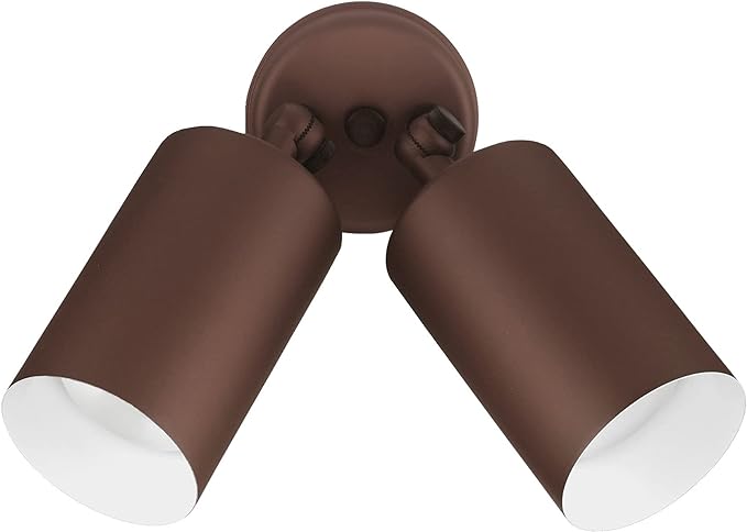 NICOR Lighting Bronze Double Cylinder Adjustable Security Flood Light