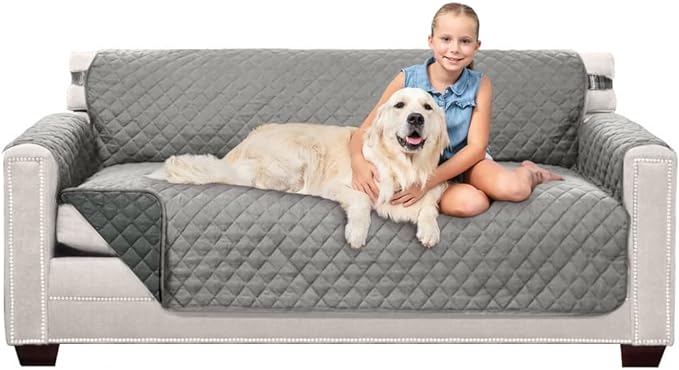 Sofa Shield Reversible Quilted Microfiber Slip Cover