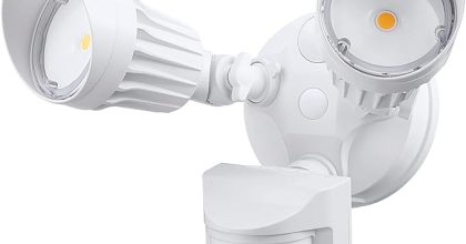 Leonlite cob led security light, motion sensor flood lights outdoor