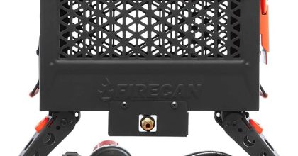 Ignik firecan portable propane fire pit with hose and adjustable regulator