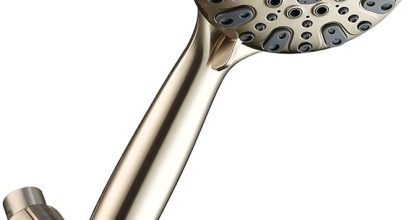 Handheld shower head with 6 spray settings