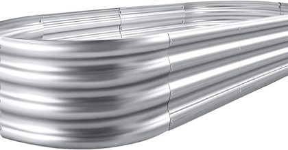 Land guard galvanized raised garden bed kit