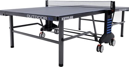 Kettler outdoor 10 table tennis table 4 player bundle