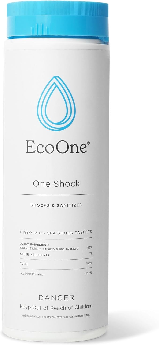 One Shock by EcoOne Chlorine Tablets for Hot Tub Shock & Sanitization