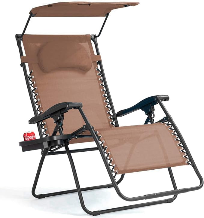 Goplus Zero Gravity Chairs Patio Recliner