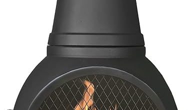 Prairie fire chiminea outdoor fireplace