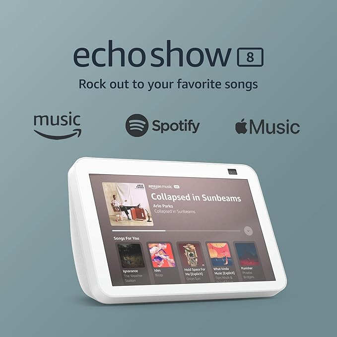 Echo Show 8 (2nd Gen) HD Smart Display with Alexa