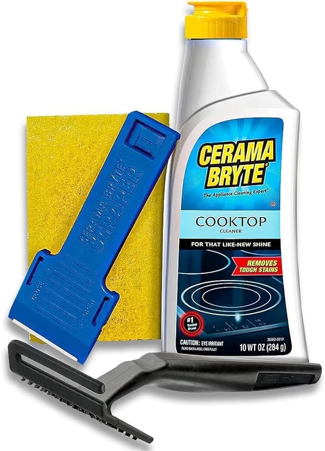 Cerama Bryte Combo Kit Cooktop and Stove Top Cleaner