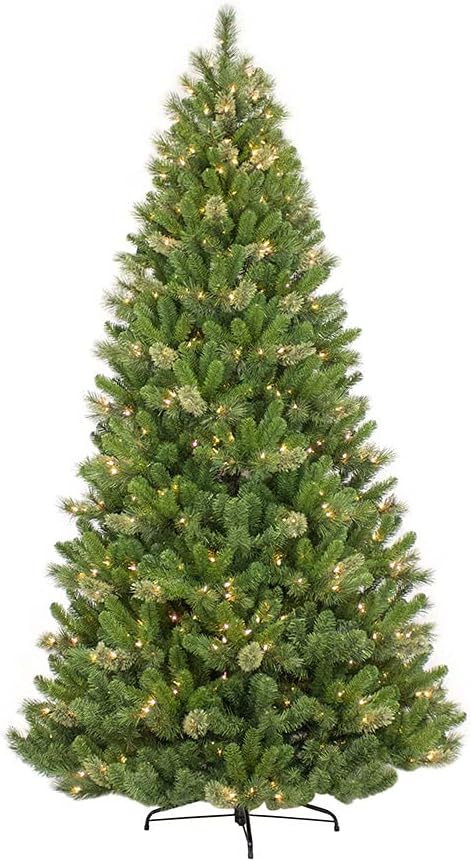 Puleo International Pre-Lit Teton Pine Artificial Christmas Tree