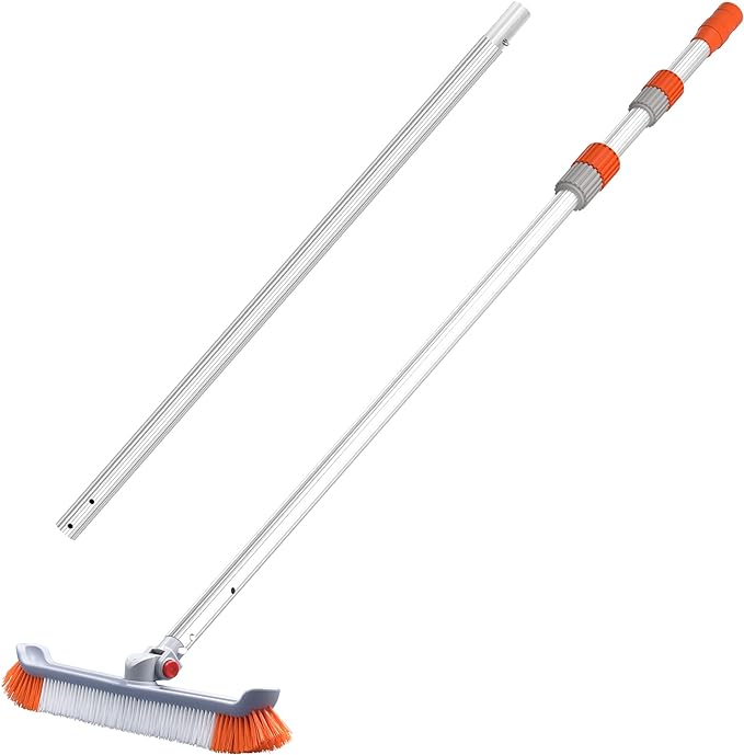 AgiiMan Pool Brush with 16ft Pole