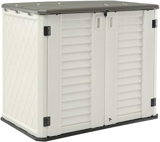 HOMSPARK Storage Shed for Backyards and Patios