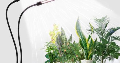 Gooingtop led grow light, full spectrum clip plant growing lamp