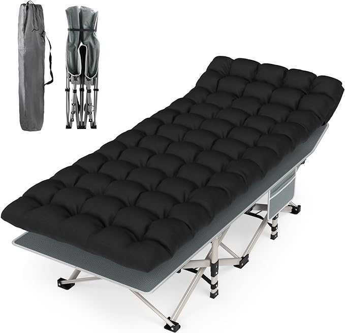 Suteck Folding Camping Cot Bed for Adults